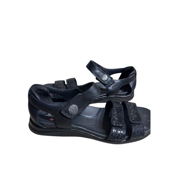 Clarks 26159103 Kylyn Strap Leather Black Dual Strappy Sandals Size 8.5 - Picture 10 of 12